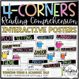 4-Corners Reading Comprehension Interactive Posters {Acade