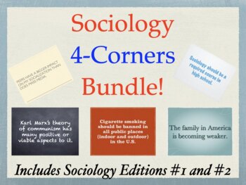 Preview of 4-Corners Sociology Editions Bundle