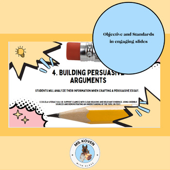 Preview of Crafting Persuasive Essays with Clear Reasons & Evidence (CCSS-Aligned), Part 4