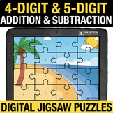 4 Digit & 5 Digit Addition & Subtraction Digital Fact Flue