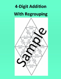4 - Digit Addition With Regrouping – Math puzzle