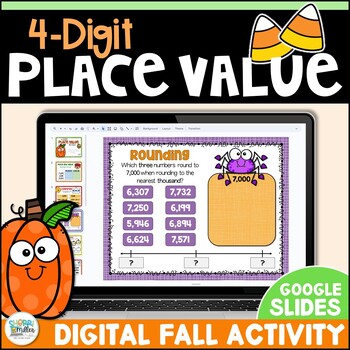 Preview of Place Value to Thousands Practice - Comparing Ordering Rounding Digital Activity