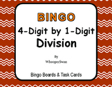 4-Digit by 1-Digit Division BINGO and Task Cards