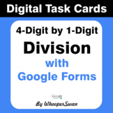 4-Digit by 1-Digit Division - Interactive Digital Task Car