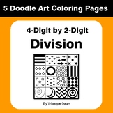 4-Digit by 2-Digit Division - Coloring Pages | Doodle Art Math