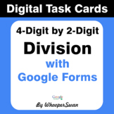 4-Digit by 2-Digit Division - Interactive Digital Task Car