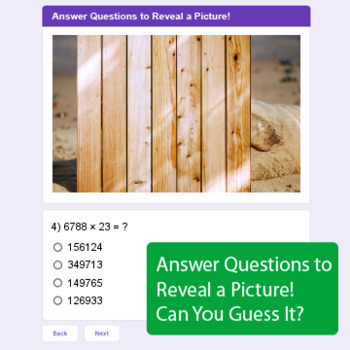 4-Digit by 2-Digit Multiplication - Google Forms Math Game