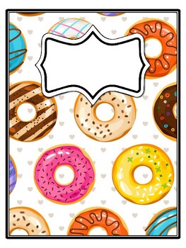 Preview of 4 Donut Binder Covers and Spines