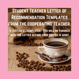 4 {EDITABLE} Templates for a Student Teacher's Letter of R