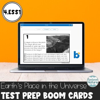 Preview of 4.ESS1 TNReady Test Prep Boom Cards - Earth's Place in the Universe