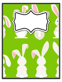 Preview of 4 Easter Binder Covers and Spines