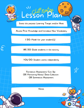 Preview of 4 Easy Lesson Plan Formats