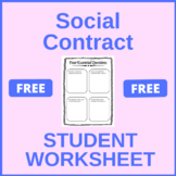 4 Essential Questions for a Social Contract - Student Worksheet