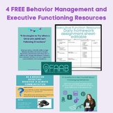 4 FREE Behavior Management and Executive Functioning Resources