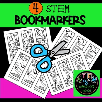 Preview of 4 FREE STEM BOOKMARKERS