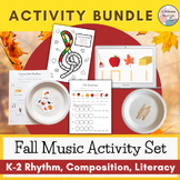 4 Fall Music and Rhythm Activities for September- MINI BUNDLE