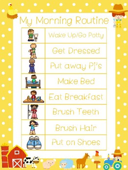 Daily Routine Free Activities online for kids in 1st grade by Aml Ks