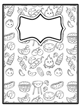Preview of 4 Food Binder Covers and Spines