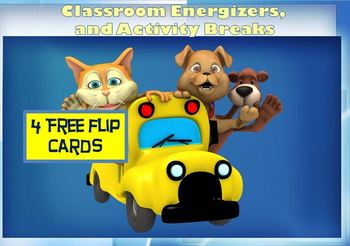 Preview of Classroom Energizers and Activity Breaks - 4 Free Flip Cards