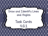 4.G.1 Draw and Identify Lines and Angles Task Cards