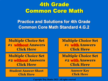 Preview of 4.G.2 4th Grade Math - Classify two-dimensional figures Bundle with Google