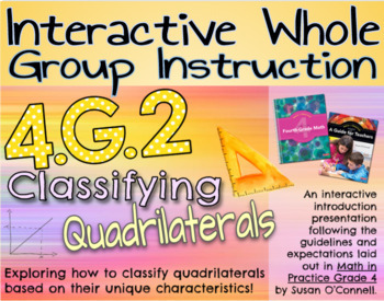 Preview of 4.G.2 Classifying Quadrilaterals Google Slides