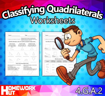 Preview of Classifying Quadrilaterals and Triangles Worksheets