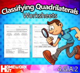 Classifying Quadrilaterals and Triangles Worksheets
