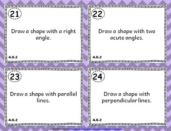 4.G.2 Task Cards: Classifying 2D Shapes Task Cards 4.G.2: Two