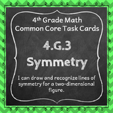 4.G.3 Task Cards ★ Lines of Symmetry 4th Grade Math Centers