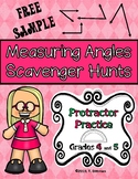 NO PREP Measuring Angles Scavenger Hunt- 4th grade