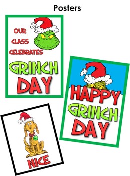 4 Grinch Day Resources! Posters, Word Search, Bookmarks & more by ...