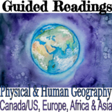 4 Guided Readings of Physical & Human Geography Canada/US,