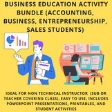 4 High School Business Lesson Plans Bundle (Sub Activities