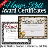 4 Honor Roll Achievement Awards --by Six Weeks -Quarters -