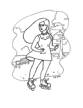 Preview of 4 Intro American Sign Language Coloring Pages: Verbs (Run, Dance, Play, Skate)