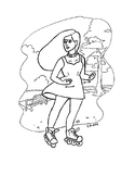 4 Intro American Sign Language Coloring Pages: Verbs (Run,
