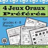 4 Jeux Oraux Préférés or 4 Favourite Speaking Games for French