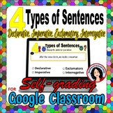 4 Kinds of Sentences Activity Google Classroom Digital Task Cards