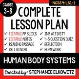 4-LS1-1 Human Body Systems Lesson | Printable & Digital