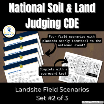 Preview of 4 Landsite Field Examples w/ Site Card - Set 2: FFA Soil & Land Judging CDE