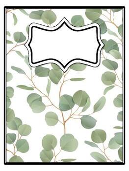 4 Leaves Binder Covers and Spines by Swati Sharma | TPT