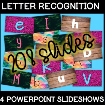 Preview of 4 Letter Recognition PowerPoints