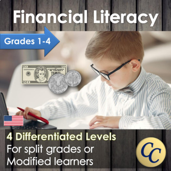 Preview of 4 Levels of Financial Literacy for Split Grades or Modified Learners