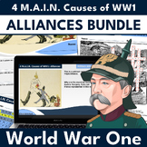 4 M.A.I.N. Causes of WW1 Alliances BUNDLE (PowerPoint, Wor