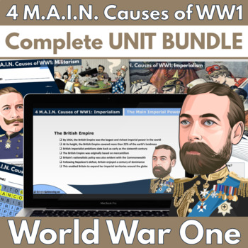Preview of 4 M.A.I.N. Causes of WW1 - UNIT BUNDLE