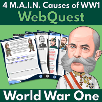 Preview of 4 M.A.I.N. Causes of WW1 WebQuest (Premium Version)