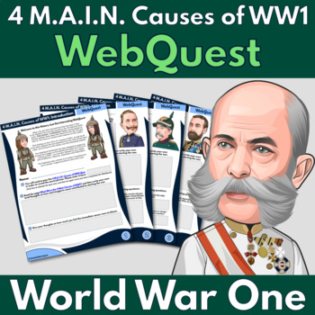 Preview of 4 M.A.I.N. Causes of WW1 WebQuest (Standard Version)