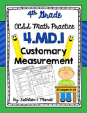 4.MD.1 Practice Sheets: Customary Measurement