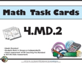 4.MD.2 - 4th Grade Math Task Cards 4.MD.2 Standards Aligned